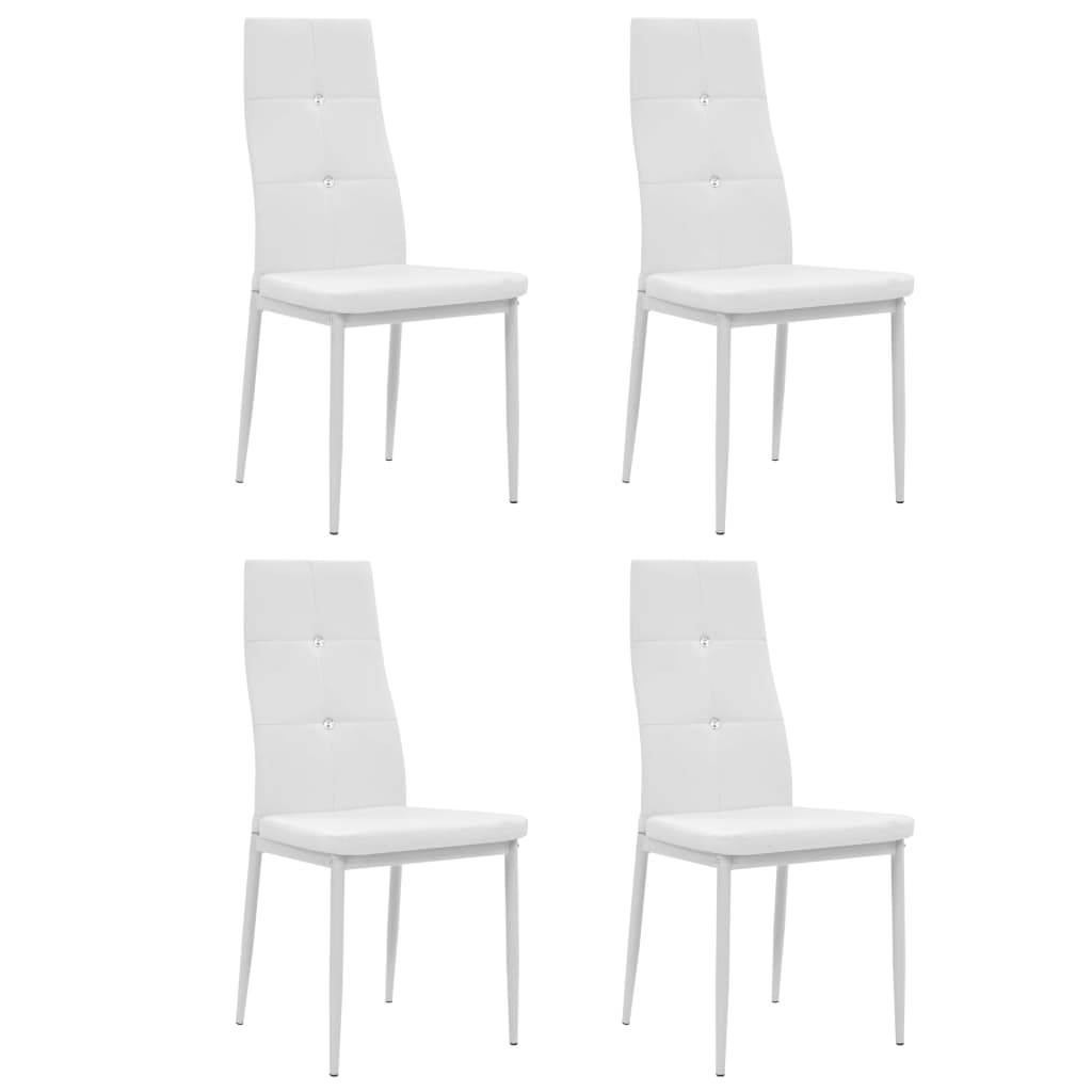 Sillas De Comedor 4 Unidades Cuero Sintético