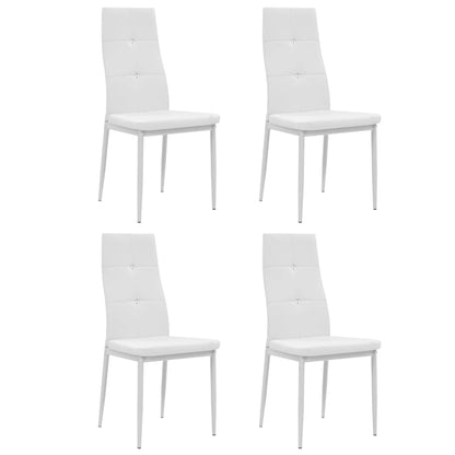 Sillas De Comedor 4 Unidades Cuero Sintético