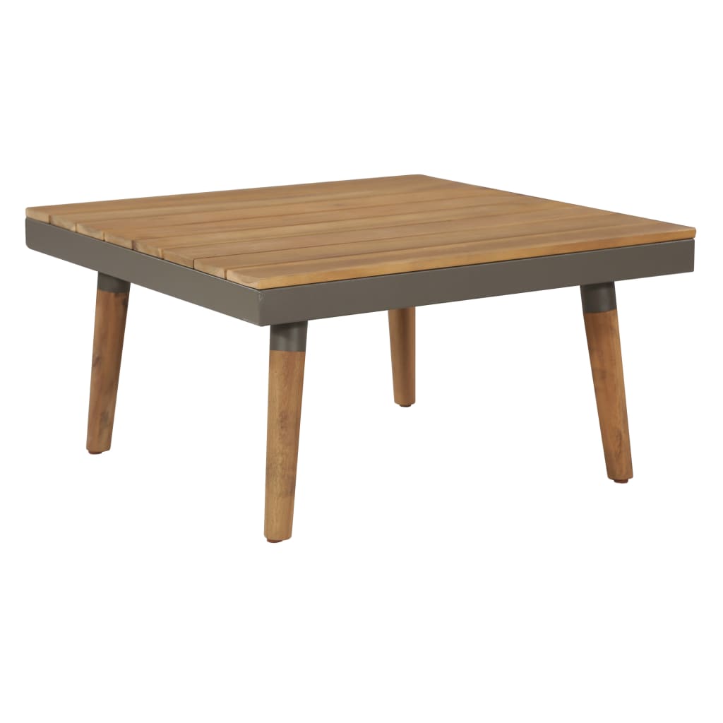 Juego Muebles De Jardín 4 Piezas Y Cojines Madera Maciza Acacia