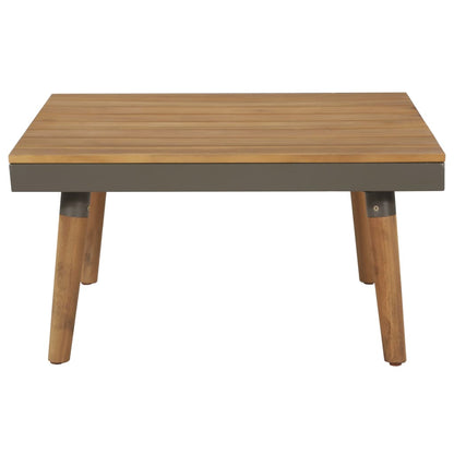 Juego Muebles De Jardín 4 Piezas Y Cojines Madera Maciza Acacia