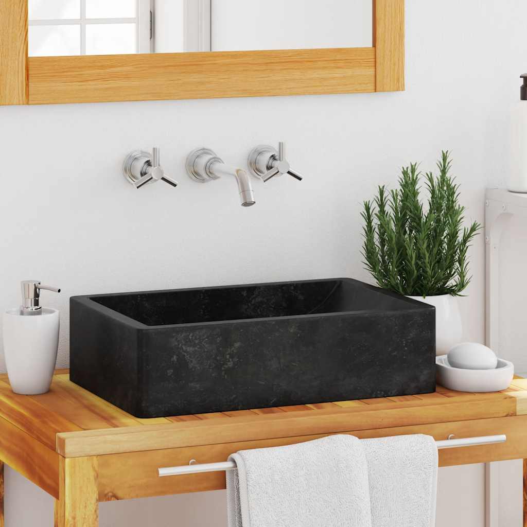 Lavabo De Mármol Con Brillo 45X30X12 Cm