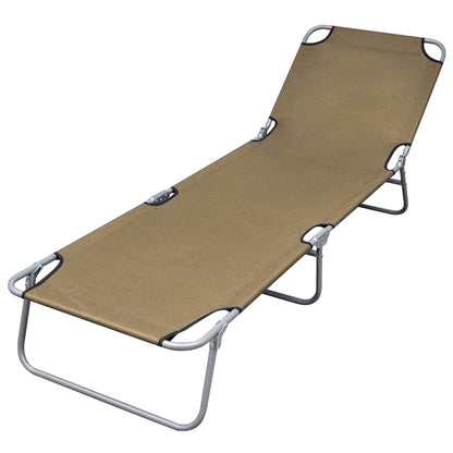 Tumbona Plegable De Acero Con Recubrimiento Polvo