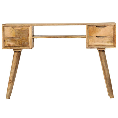 Escritorio De Madera Maciza De Mango 115X47X76 Cm