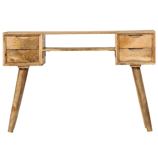 Escritorio De Madera Maciza De Mango 115X47X76 Cm