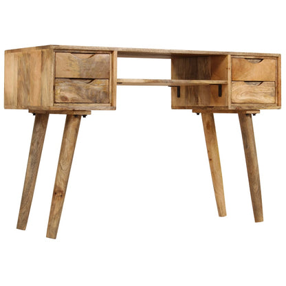 Escritorio De Madera Maciza De Mango 115X47X76 Cm
