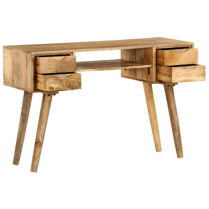 Escritorio De Madera Maciza De Mango 115X47X76 Cm