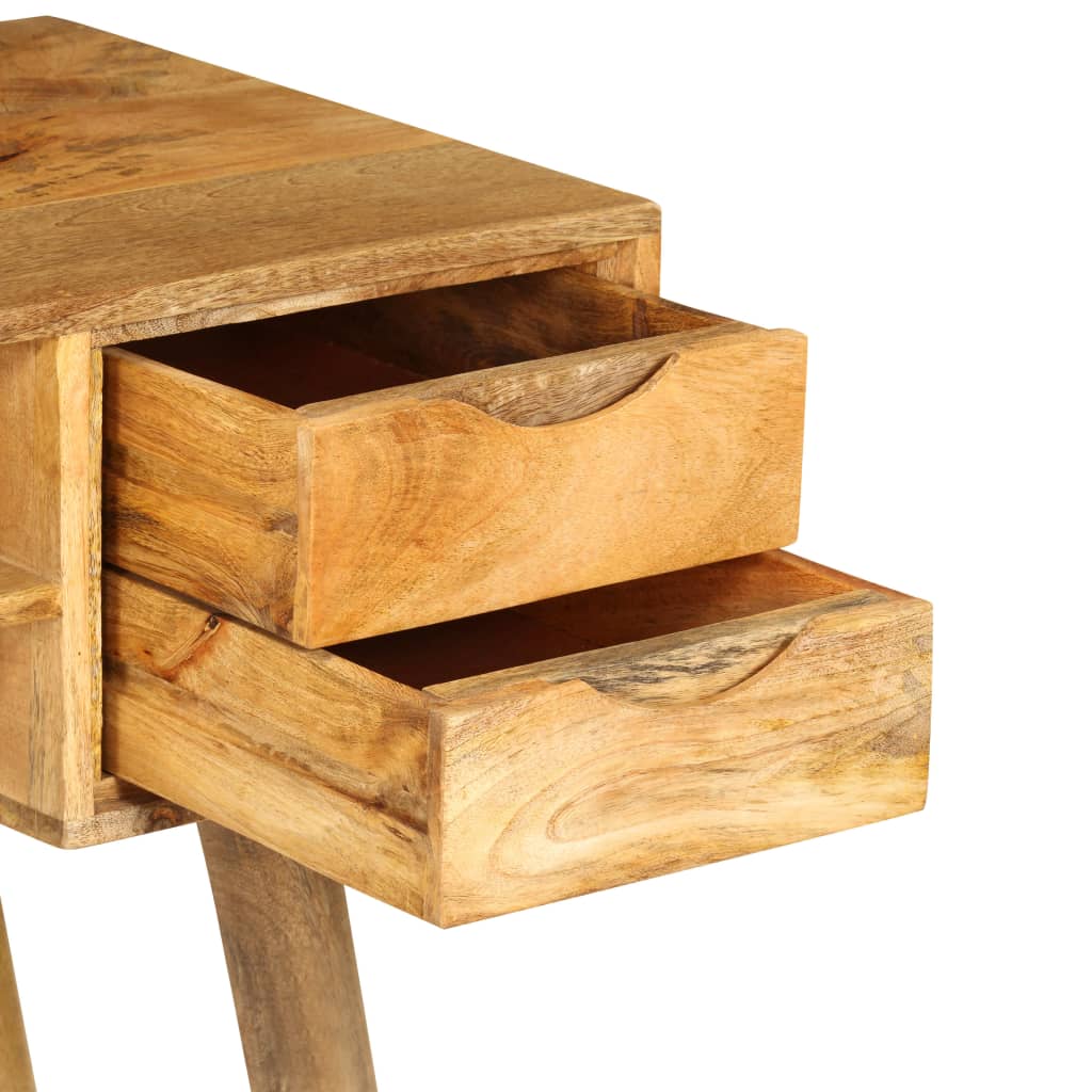 Escritorio De Madera Maciza De Mango 115X47X76 Cm