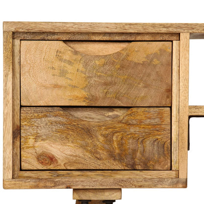 Escritorio De Madera Maciza De Mango 115X47X76 Cm
