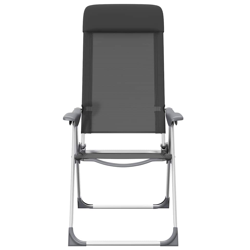 Sillas De Camping Plegables De Aluminio 2 Unidades
