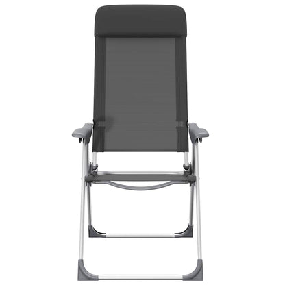 Sillas De Camping Plegables De Aluminio 2 Unidades