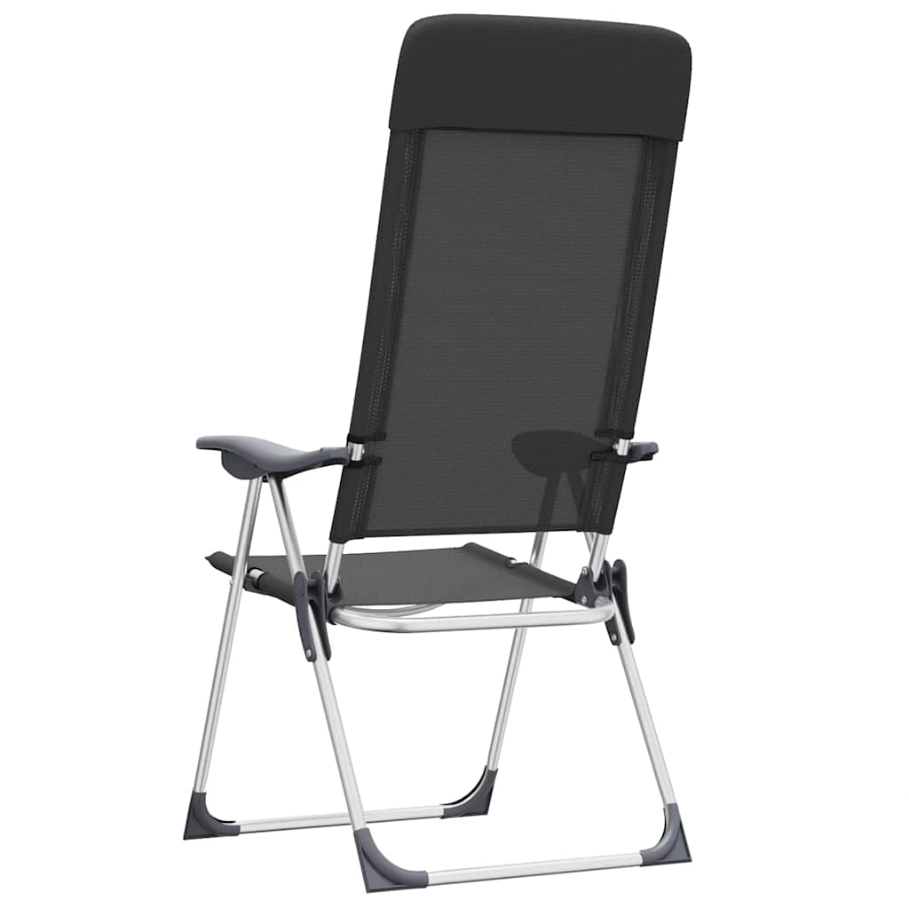 Sillas De Camping Plegables De Aluminio 2 Unidades