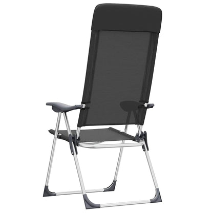 Sillas De Camping Plegables De Aluminio 2 Unidades
