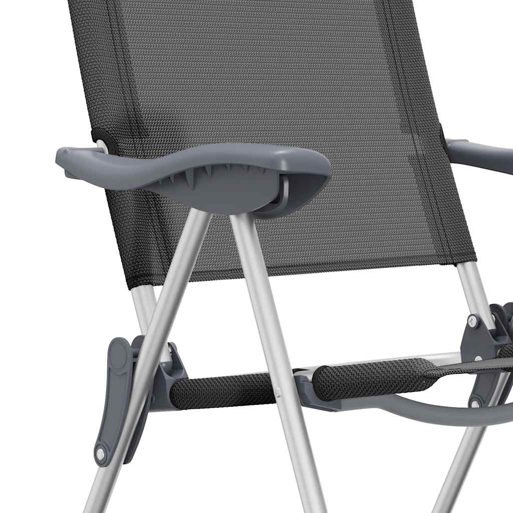 Sillas De Camping Plegables De Aluminio 2 Unidades