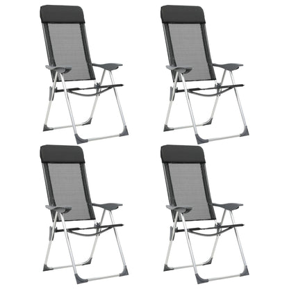 Sillas De Camping Plegables De Aluminio 2 Unidades