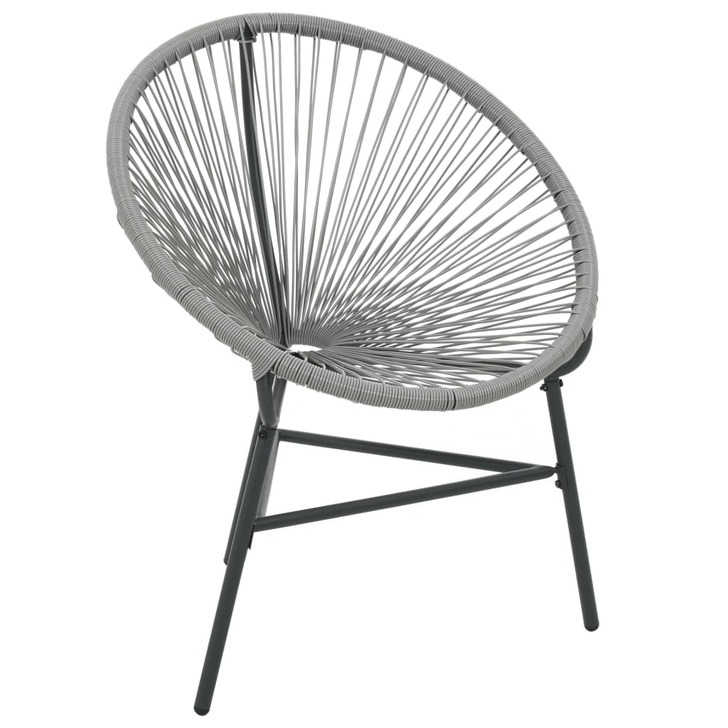 Silla Redonda De Cuerdas De Jardín Ratán Sintético