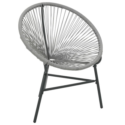 Silla Redonda De Cuerdas De Jardín Ratán Sintético
