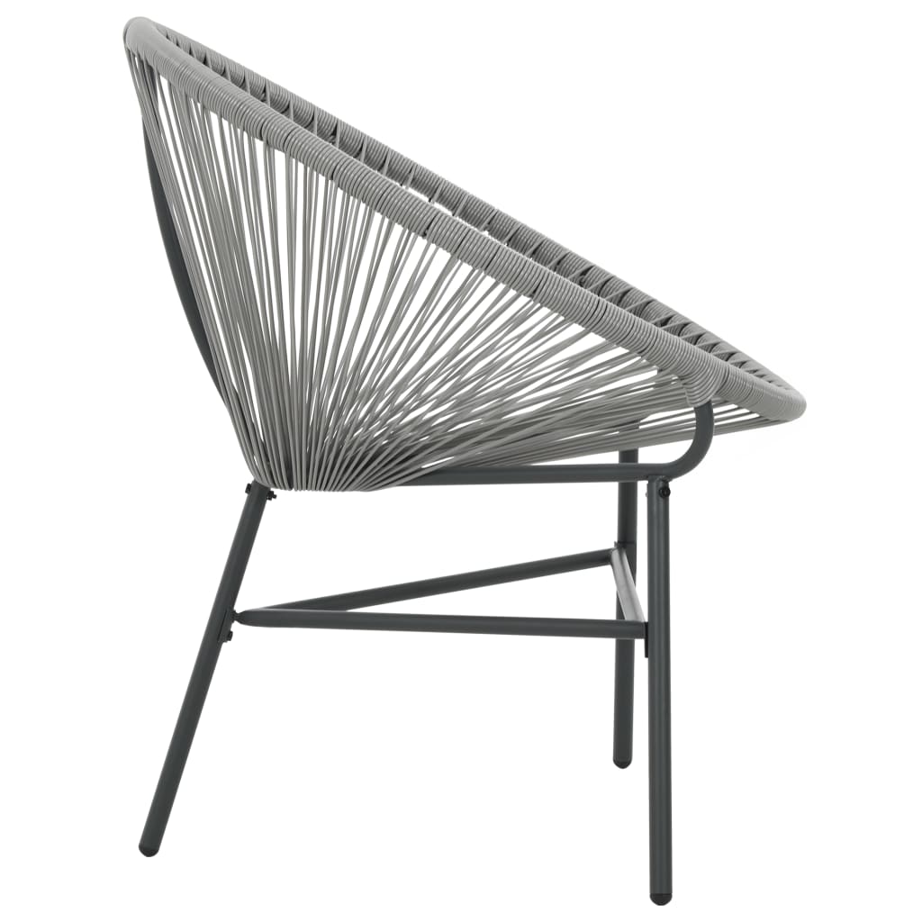 Silla Redonda De Cuerdas De Jardín Ratán Sintético