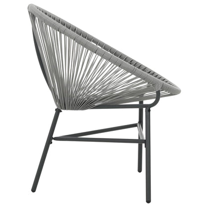 Silla Redonda De Cuerdas De Jardín Ratán Sintético