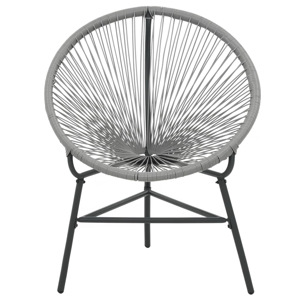 Silla Redonda De Cuerdas De Jardín Ratán Sintético