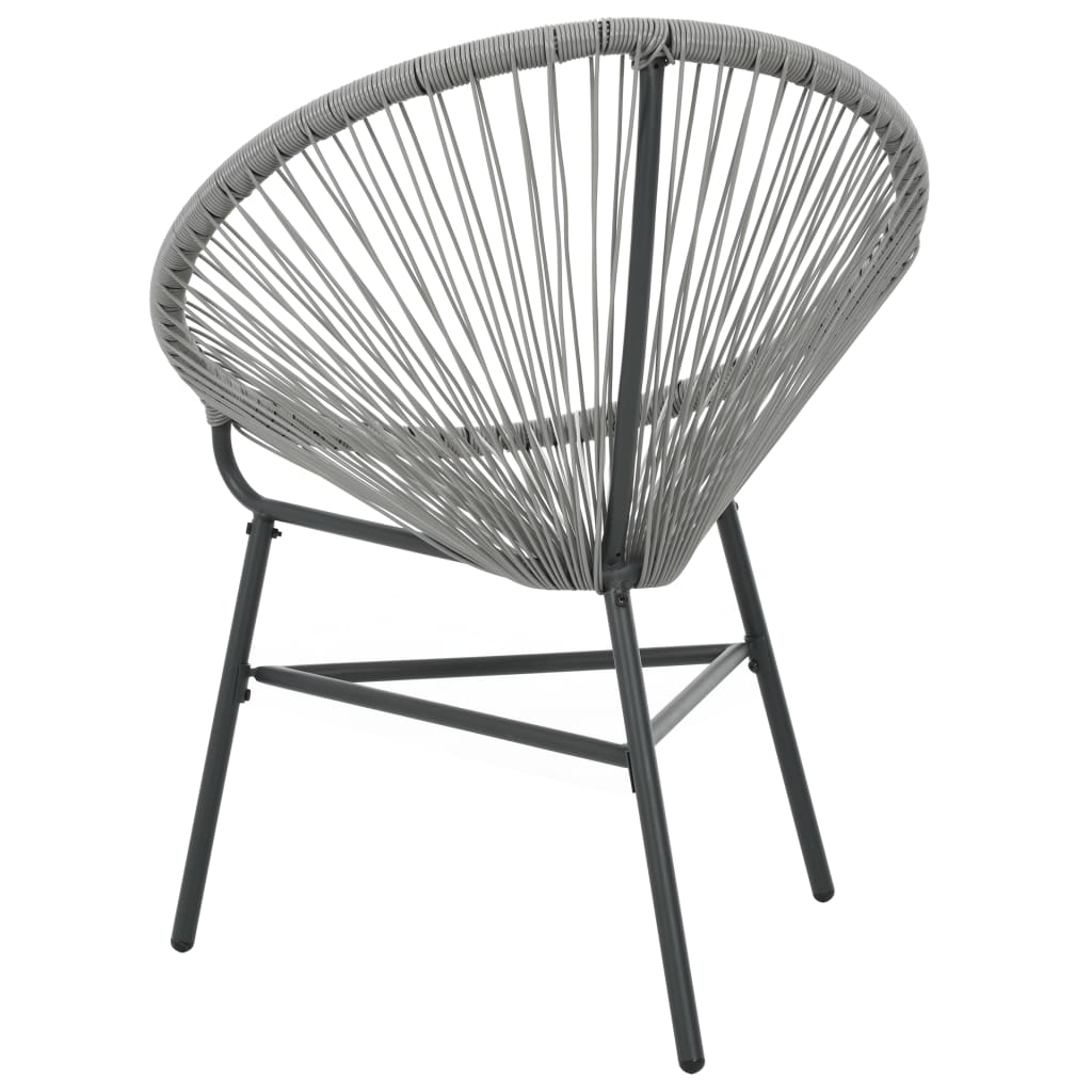 Silla Redonda De Cuerdas De Jardín Ratán Sintético