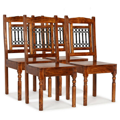 Sillas De Comedor 6 Unidades Madera Maciza Clásica