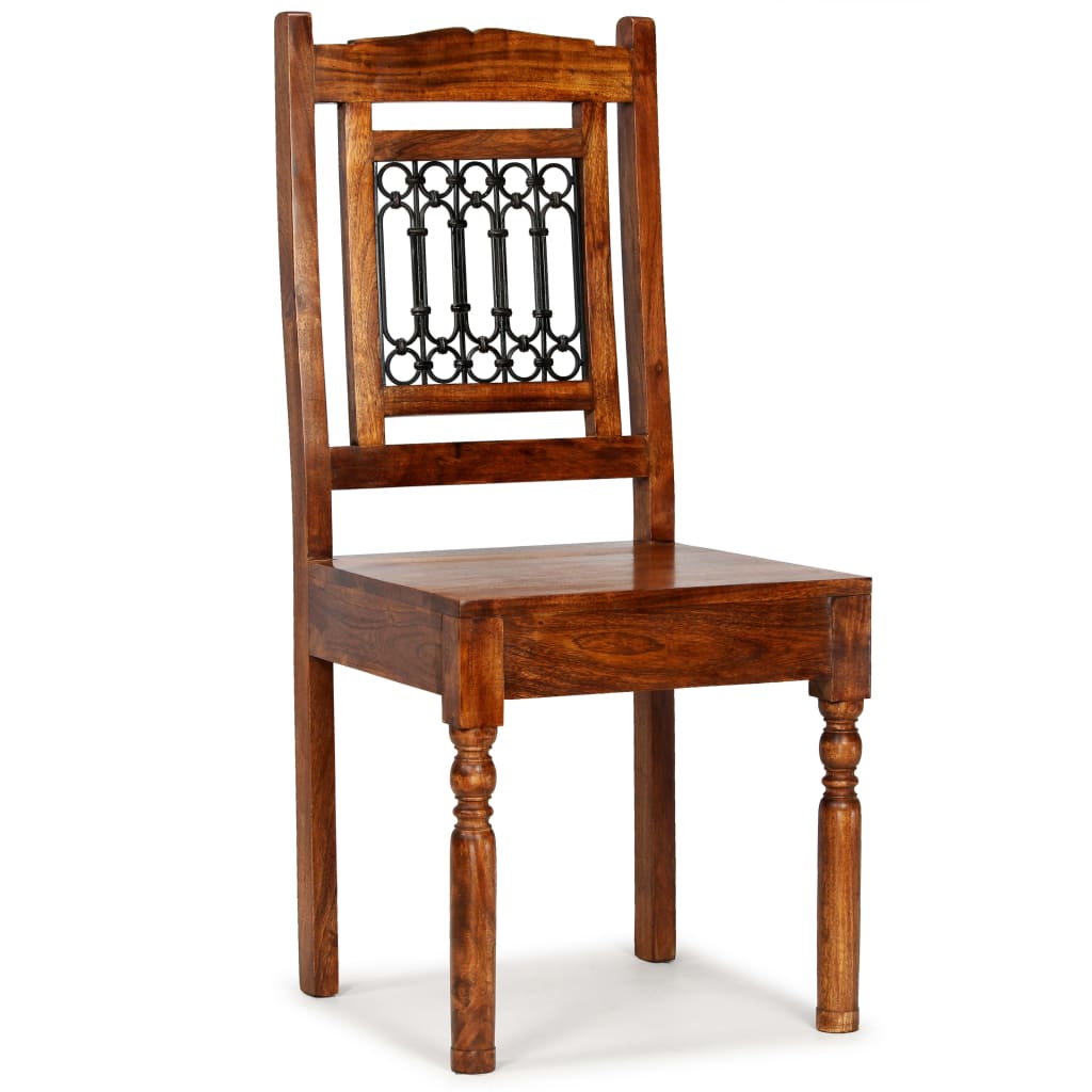 Sillas De Comedor 6 Unidades Madera Maciza Clásica