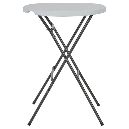 Mesa De Jardín Plegable Hdpe Blanca 80X110 Cm