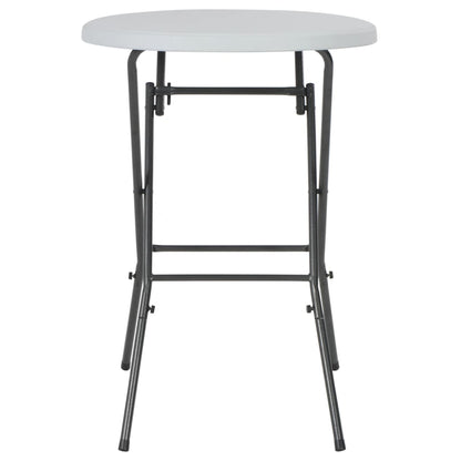 Mesa De Jardín Plegable Hdpe Blanca 80X110 Cm