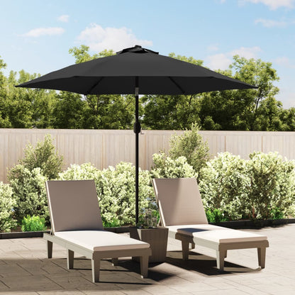 Sombrilla De Jardín Con Palo De Metal Taupe 300 Cm