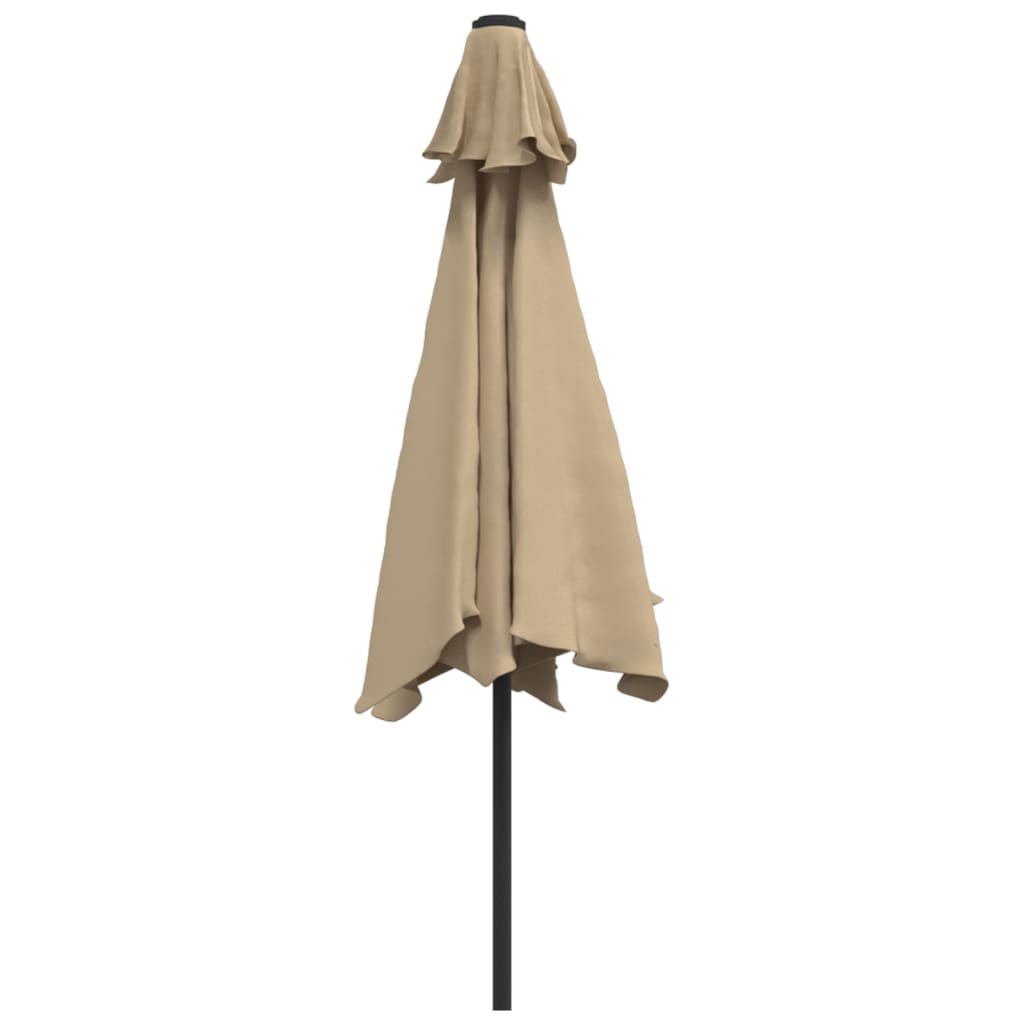 Sombrilla De Jardín Con Palo De Metal Taupe 300 Cm
