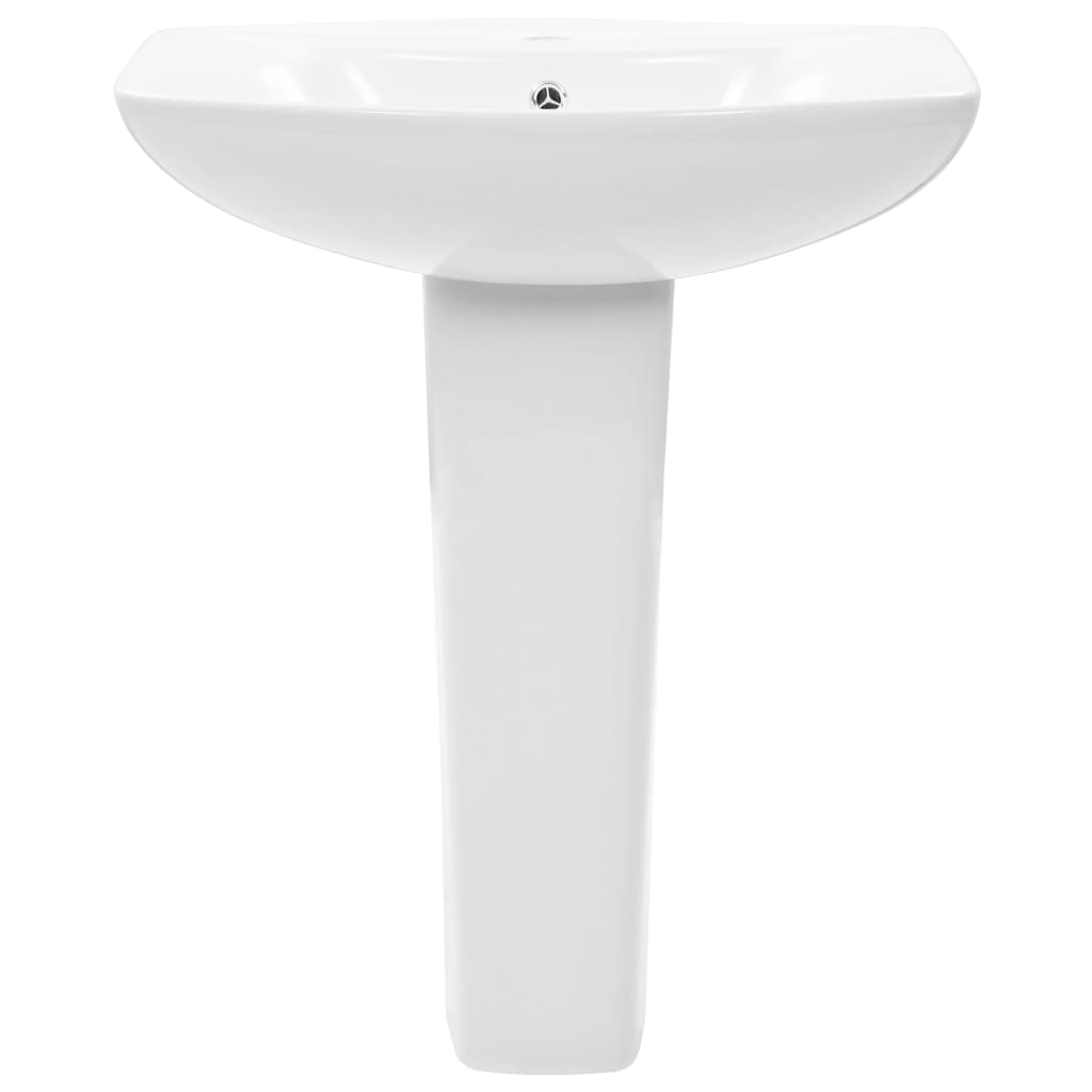 Lavabo De Pie De Cerámica Blanco 650X520X200 Mm