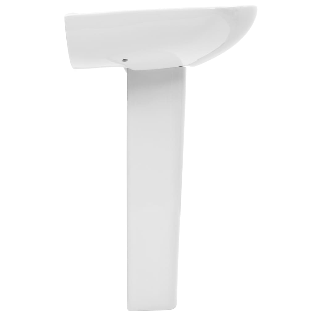 Lavabo De Pie De Cerámica Blanco 650X520X200 Mm