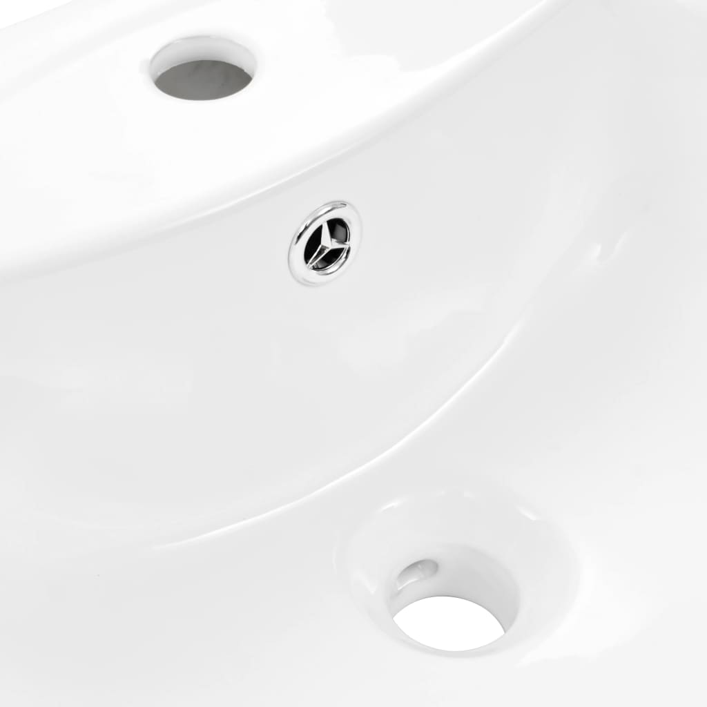 Lavabo De Pie De Cerámica Blanco 650X520X200 Mm