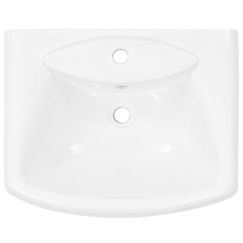 Lavabo De Pie De Cerámica Blanco 580X470X200 Mm