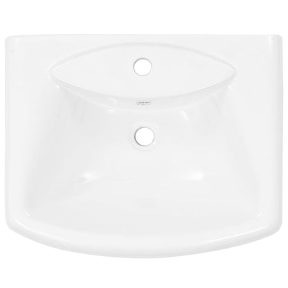 Lavabo De Pie De Cerámica Blanco 580X470X200 Mm