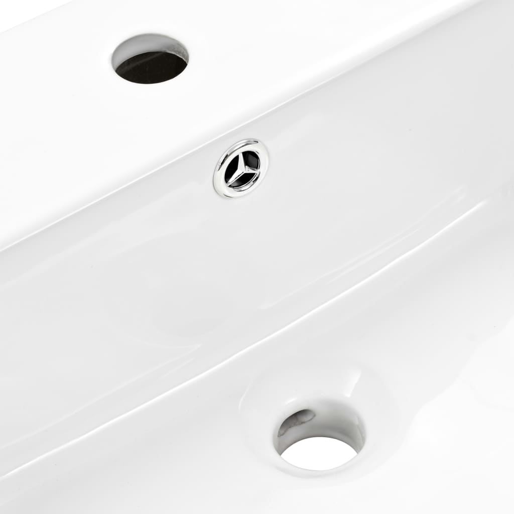 Lavabo De Pared De Cerámica Blanco 500X450X410 Mm