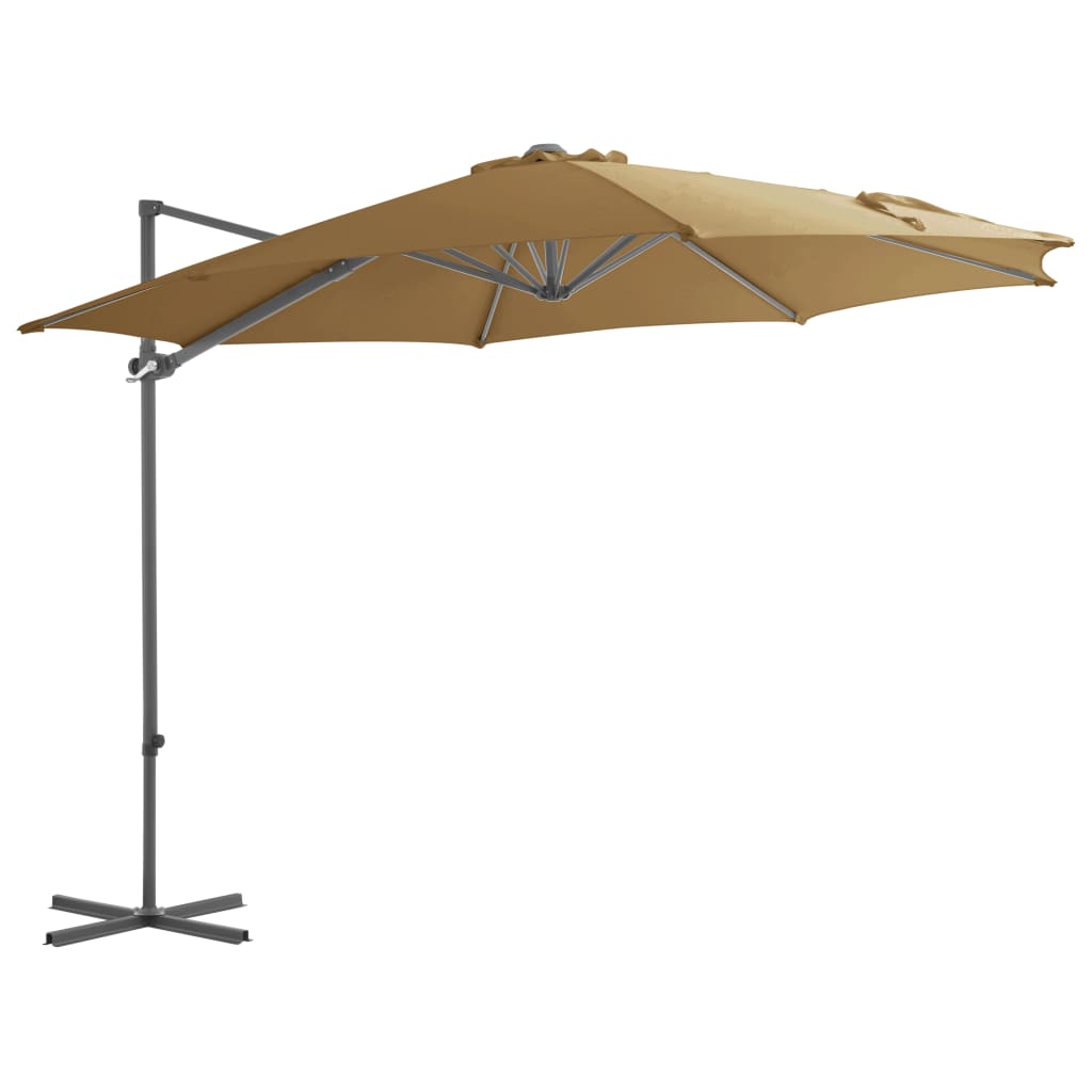 Sombrilla De Jardín Voladiza Palo De Acero Azure 300 Cm