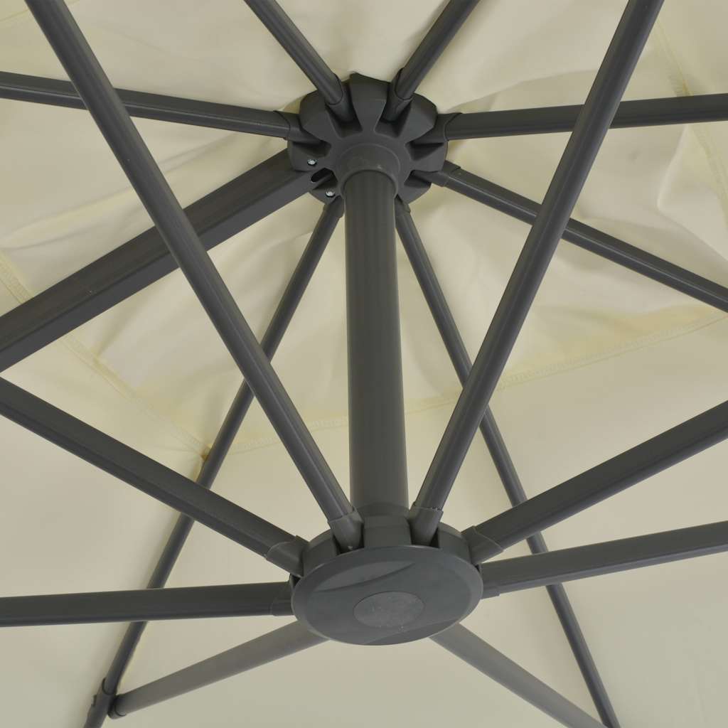 Sombrilla De Jardín Voladiza Con Poste De Aluminio