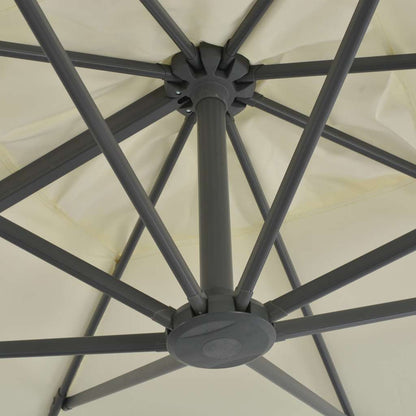 Sombrilla De Jardín Voladiza Con Poste De Aluminio