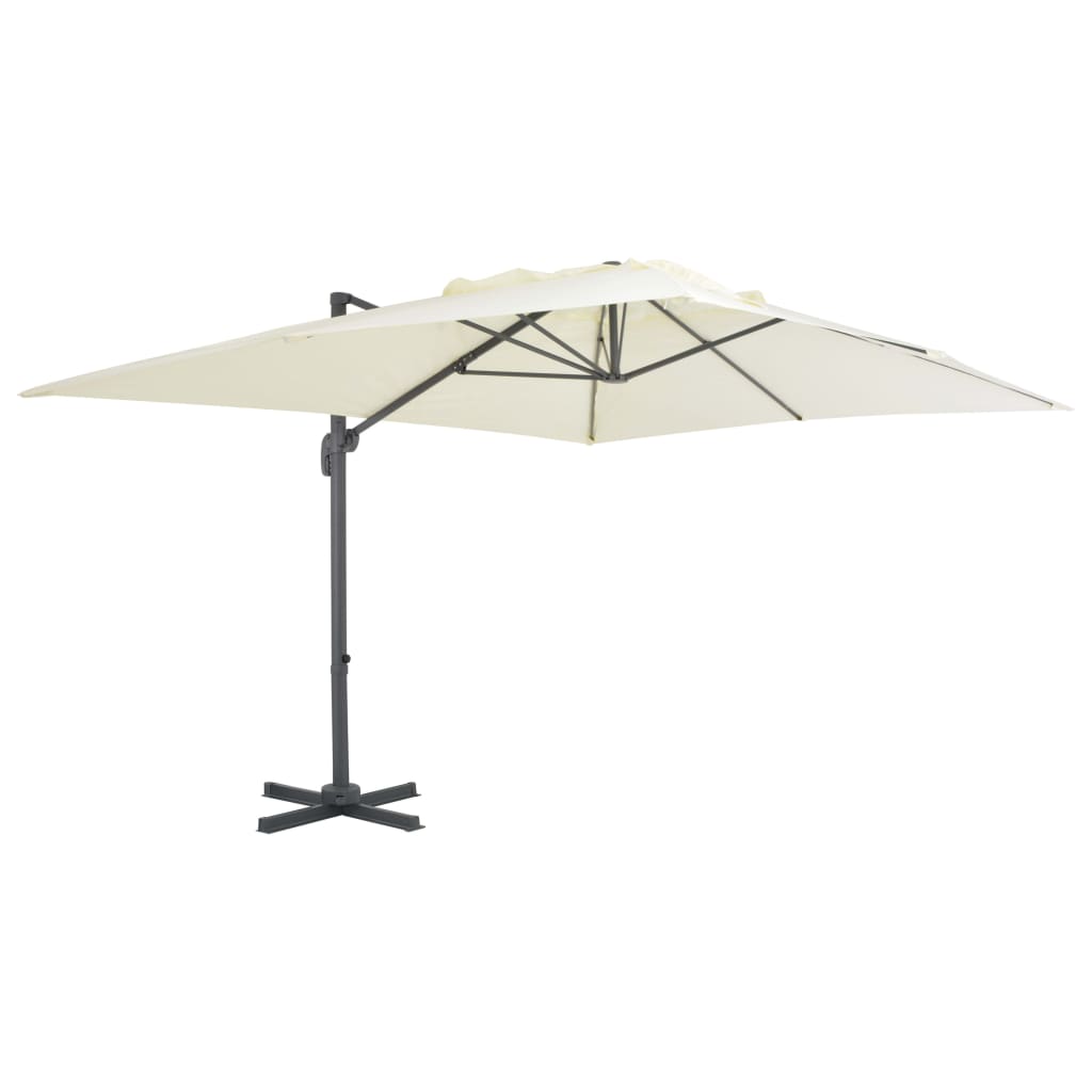 Sombrilla De Jardín Voladiza Con Poste De Aluminio