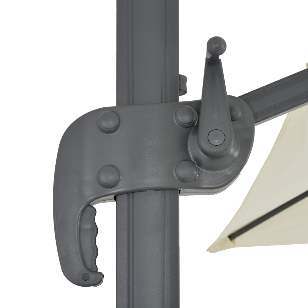 Sombrilla De Jardín Voladiza Con Poste De Aluminio