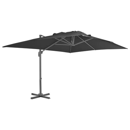 Sombrilla De Jardín Voladiza Con Poste De Aluminio