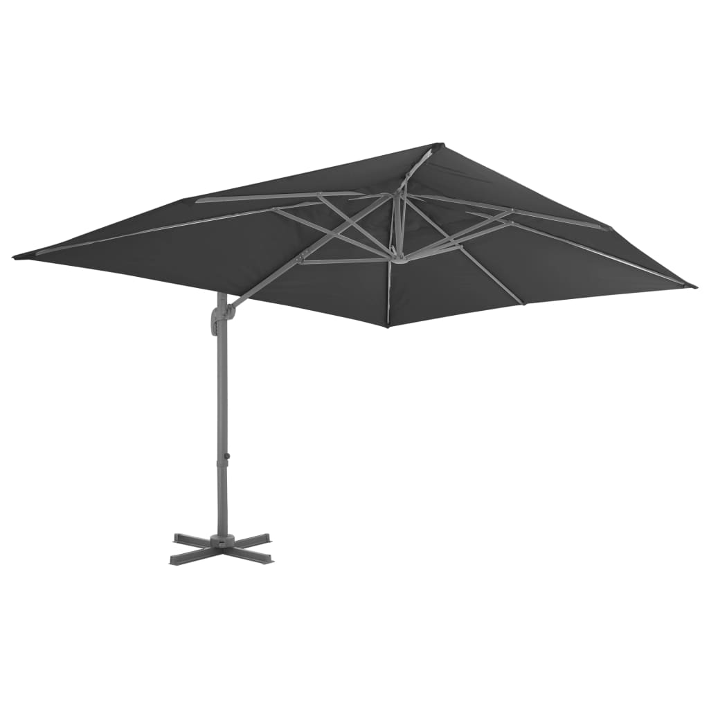 Sombrilla De Jardín Voladiza Con Poste De Aluminio
