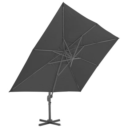 Sombrilla De Jardín Voladiza Con Poste De Aluminio