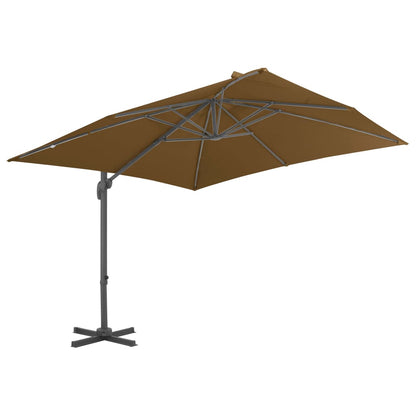 Sombrilla Jardín Voladiza Con Palo De Aluminio Taupe