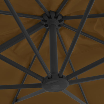Sombrilla Jardín Voladiza Con Palo De Aluminio Taupe