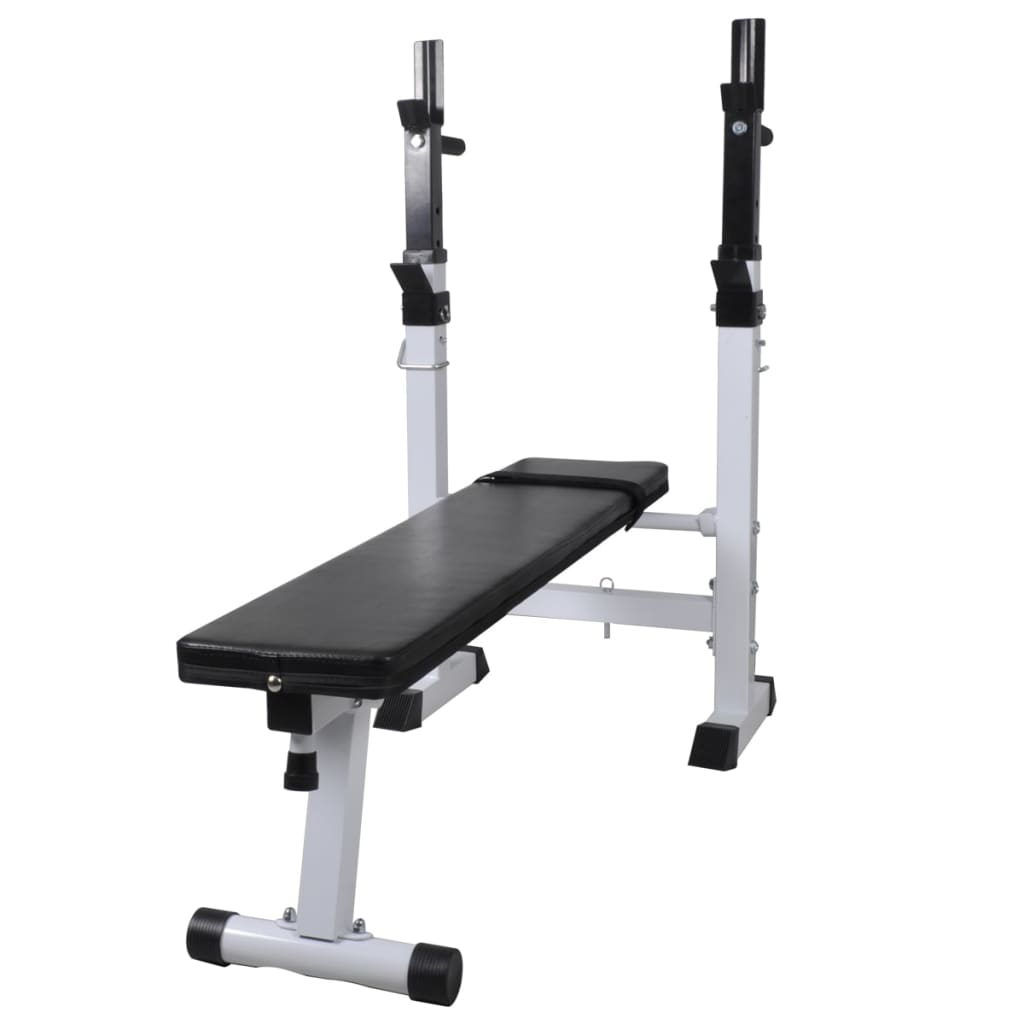 Banco De Entrenamiento Con Soporte De Pesas Y Mancuernas 60,5Kg