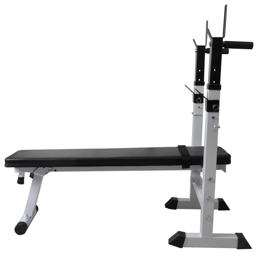 Banco De Entrenamiento Con Soporte De Pesas Y Mancuernas 60,5Kg