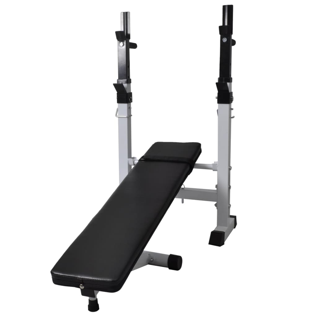 Banco De Entrenamiento Con Soporte De Pesas Y Mancuernas 60,5Kg