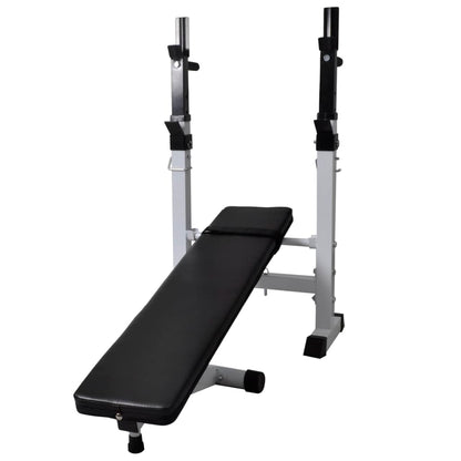 Banco De Entrenamiento Con Soporte De Pesas Y Mancuernas 60,5Kg